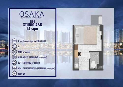 Osaka Riverview Daire Tangerang Dış mekan fotoğraf